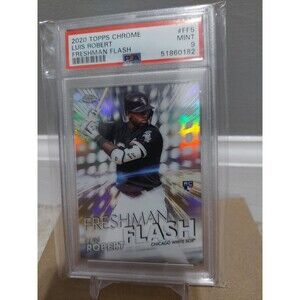 Luis Robert 2020 Topps Chrome RC Rookie Freshman Flash #FF5 PSA 9